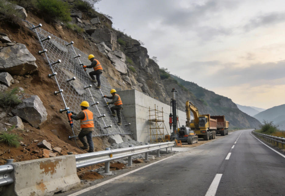 东源公路道路护坡